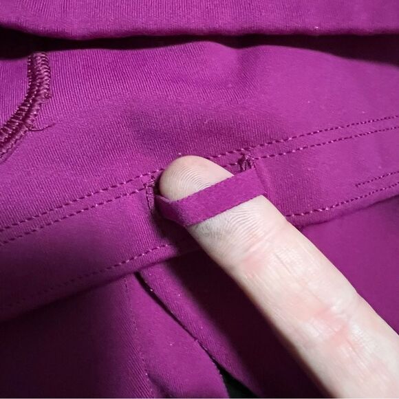 Athleta Athletic Leggings Womens Medium Magenta Pockets - Picture 6 of 14